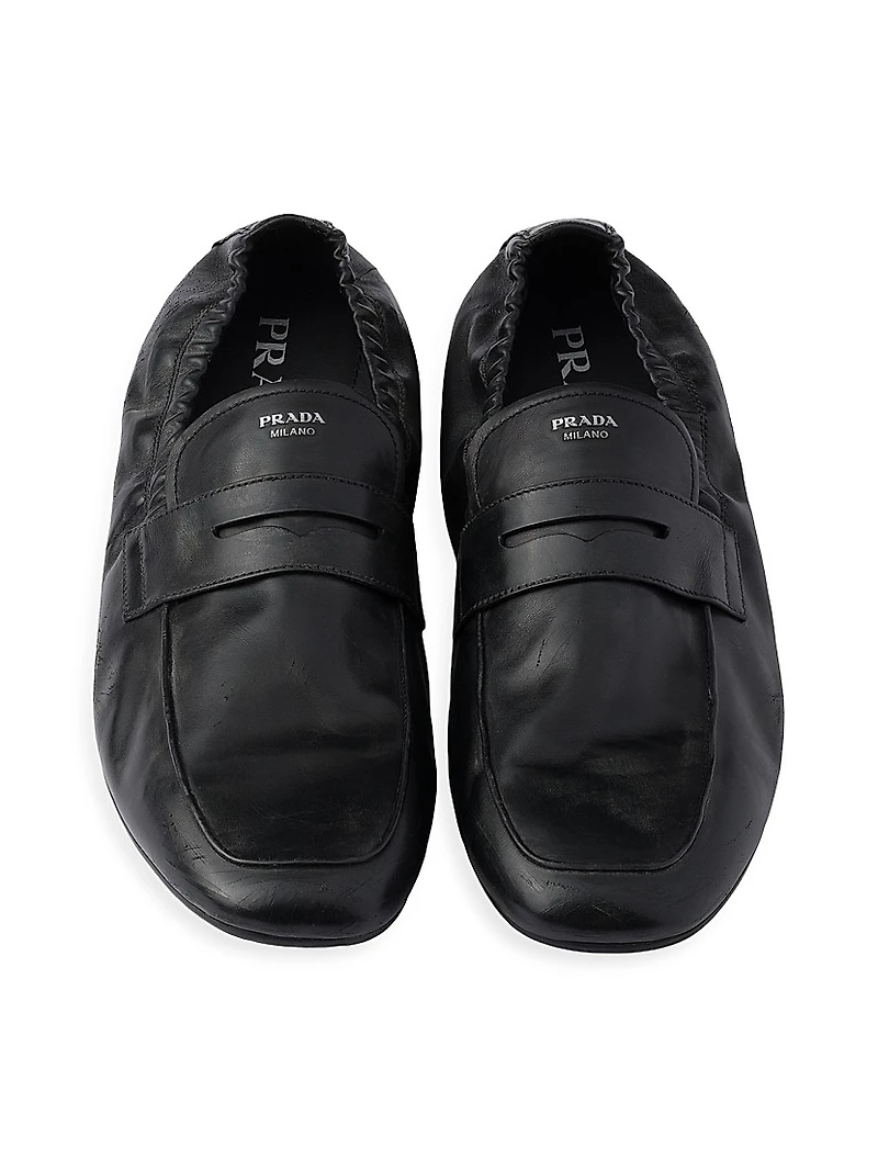 Men's Shuffle Antiqued Leather Loafers