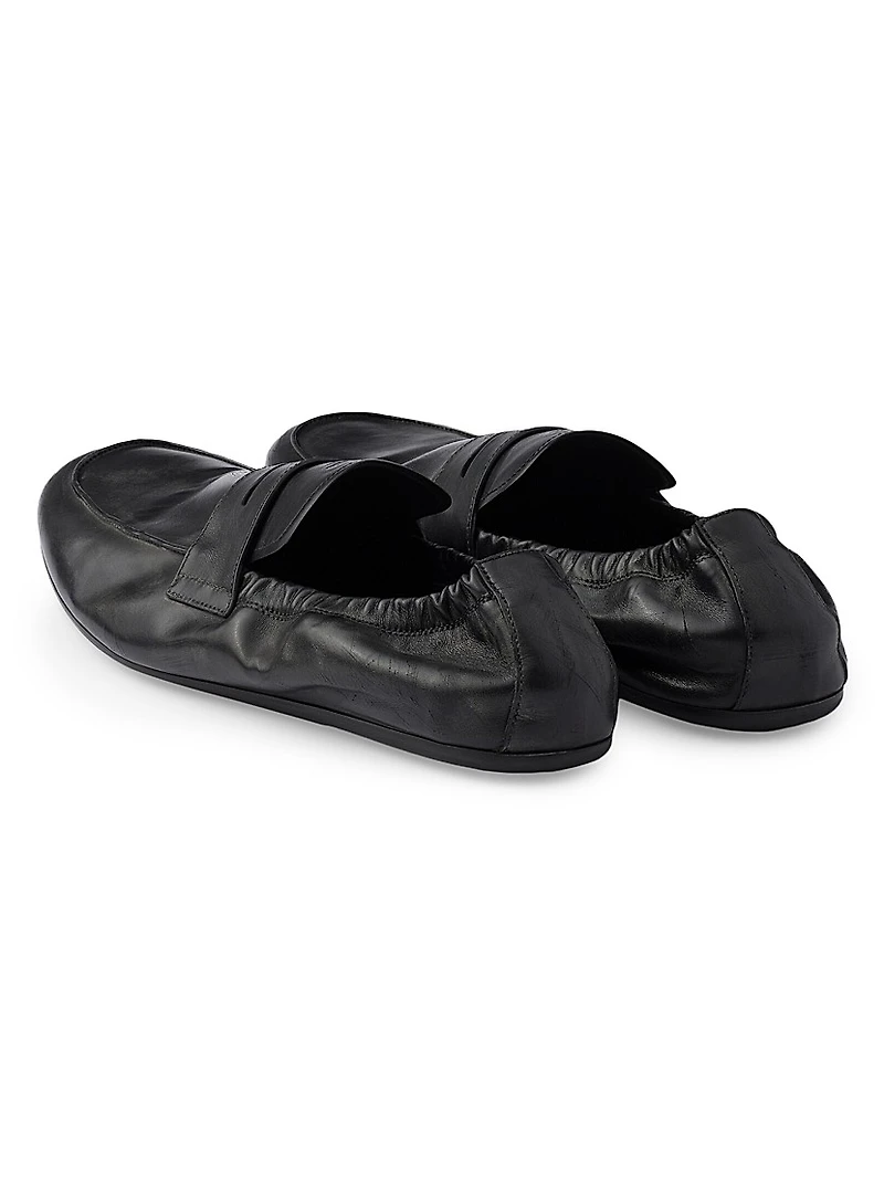 Men's Shuffle Antiqued Leather Loafers