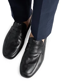 Men's Shuffle Antiqued Leather Loafers