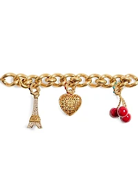 Chez Valentino Bracelet in Metal, Enamel and Swarovski® Crystals