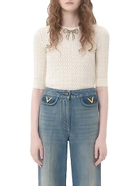 Embroidered Cotton Top