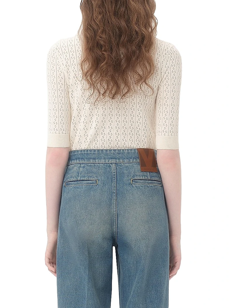 Embroidered Cotton Top