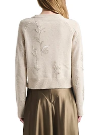 Paulie Floral Beaded Sweater