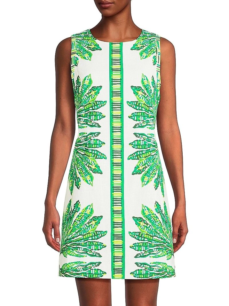Devyn Printed Stretch-Cotton Minidress