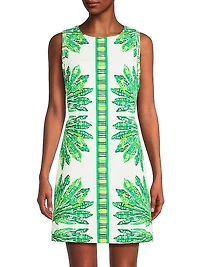Devyn Printed Stretch-Cotton Minidress