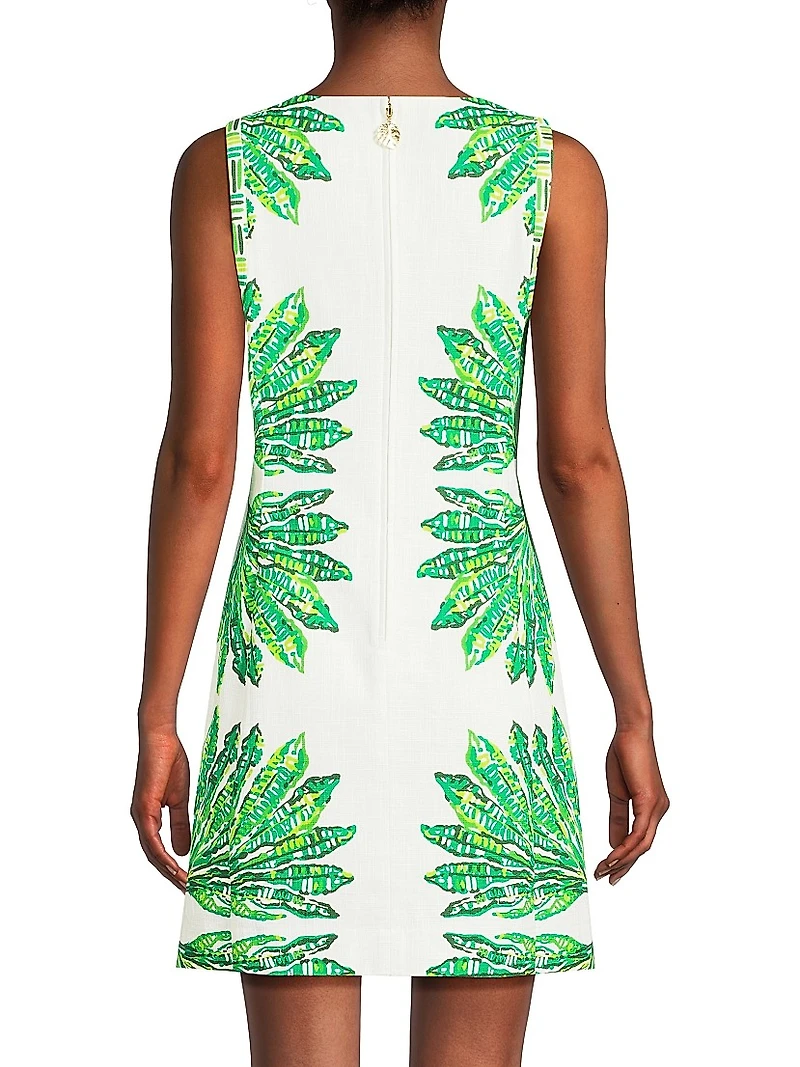 Devyn Printed Stretch-Cotton Minidress