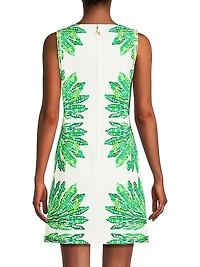 Devyn Printed Stretch-Cotton Minidress