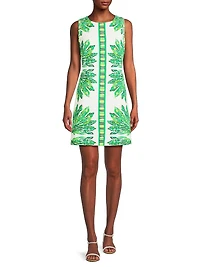 Devyn Printed Stretch-Cotton Minidress