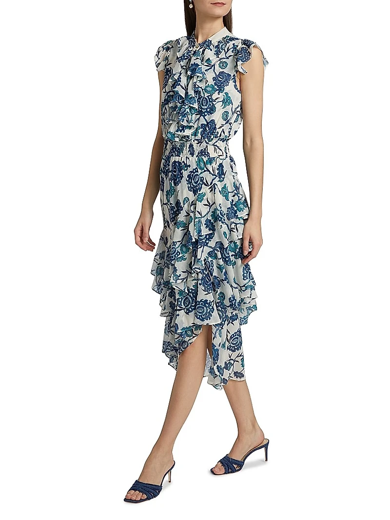 Ilysa Ruffle Midi-Dress