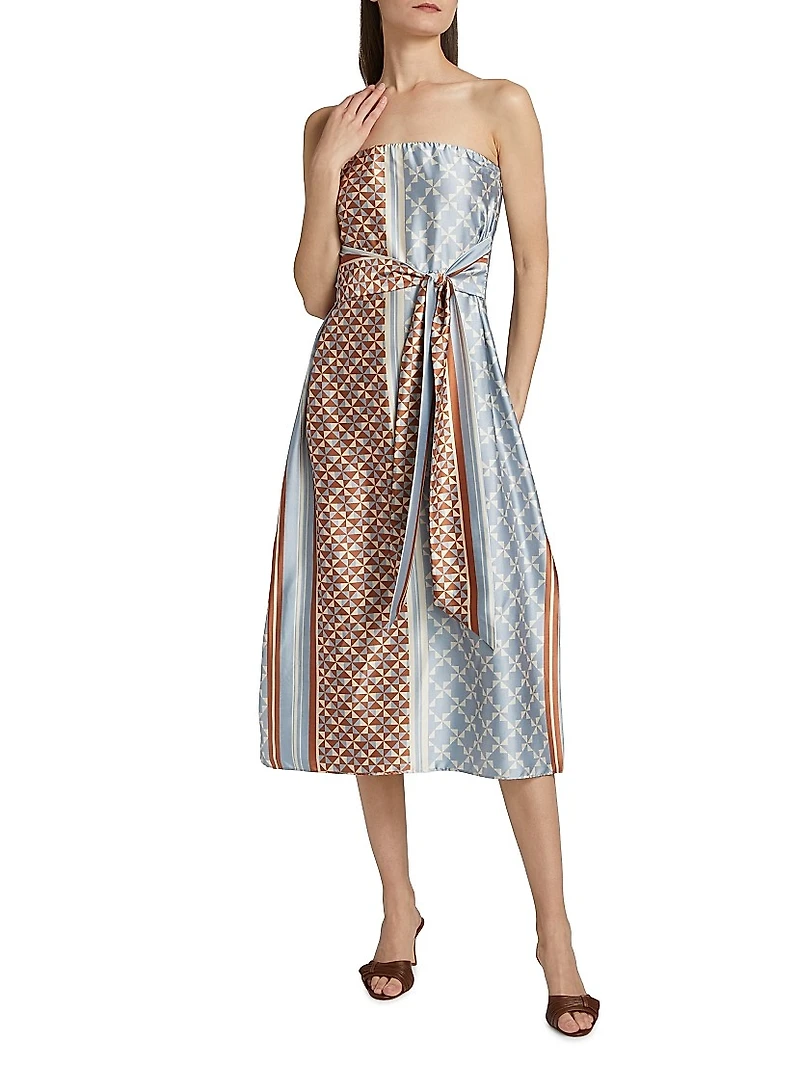 Damalis Satin Midi-Dress