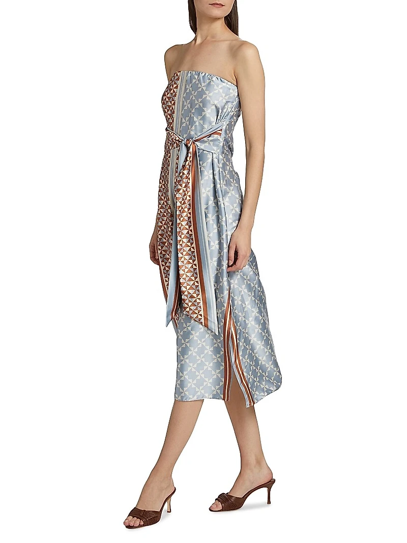 Damalis Satin Midi-Dress