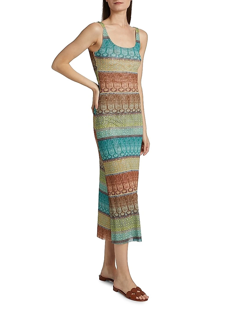 Khloe Mesh Tank Midi-Dress