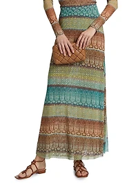 Ekat Mesh Maxi Skirt