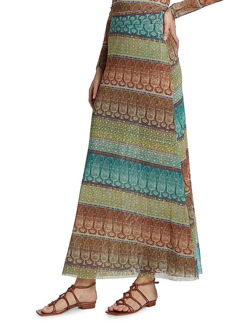 Ekat Mesh Maxi Skirt
