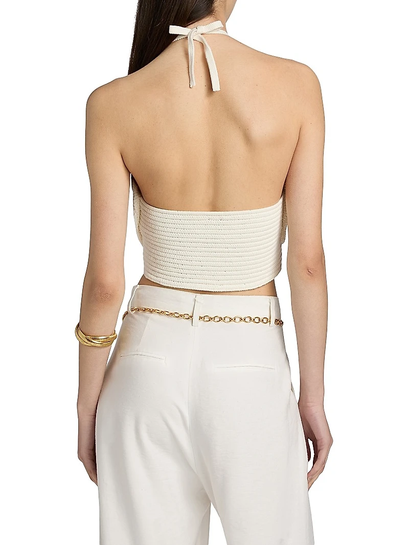 Emelia Floral Crochet Cotton Top