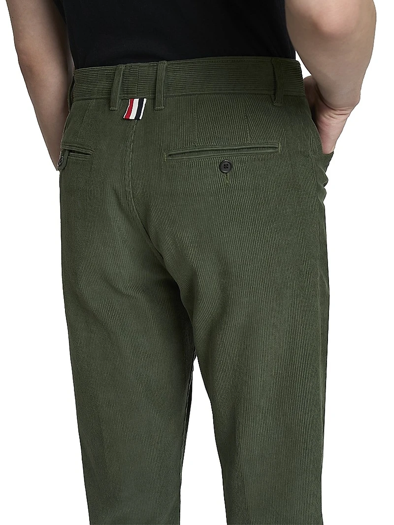 Narrow Wale Corduroy Tapered Chino Sailor Pants