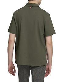 Embroidered RWB Pocket Cotton Polo Shirt