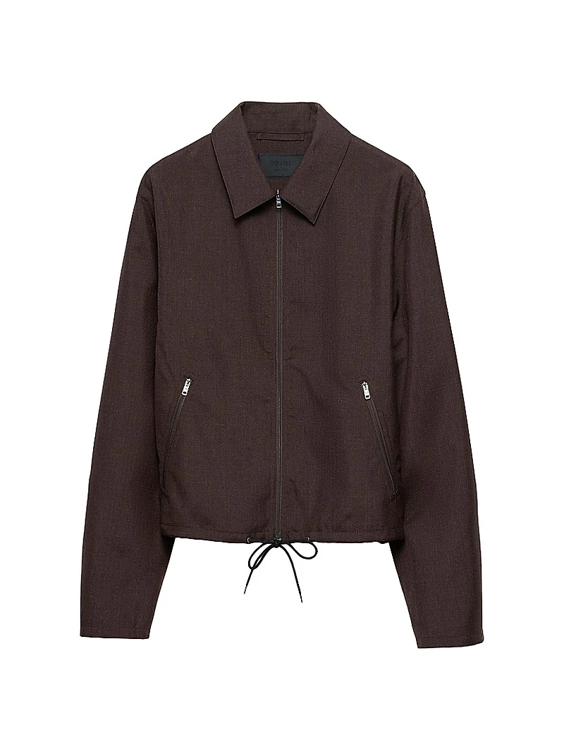 Mohair and Silk Blouson Jacket