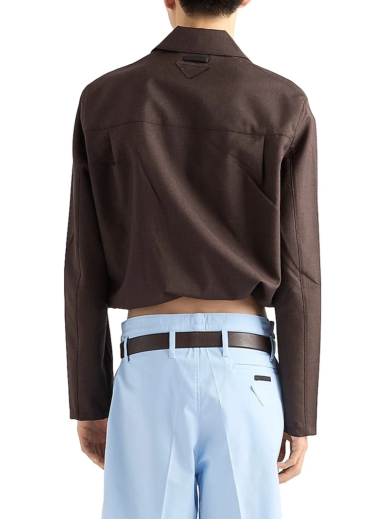 Mohair and Silk Blouson Jacket