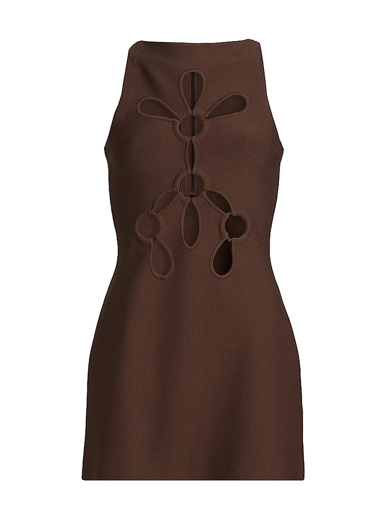 Franco Cut Out Knit Minidress