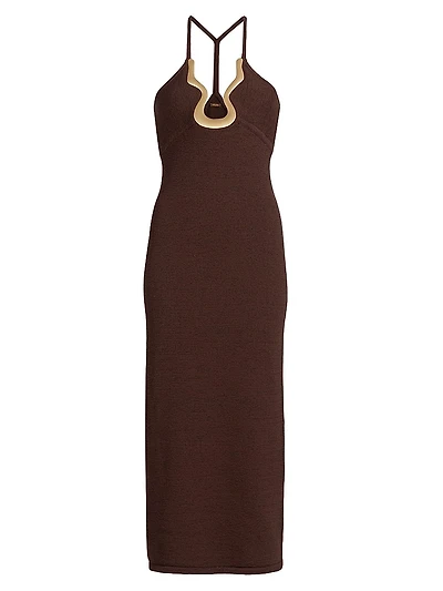 Valma Halterneck Midi-Dress
