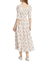 Ischia Floral Midi-Dress