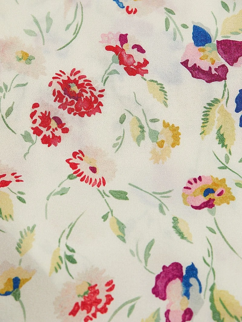 Elowette Silk-Blend Midi-Skirt