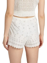 Arbre Cotton Eyelet Shorts