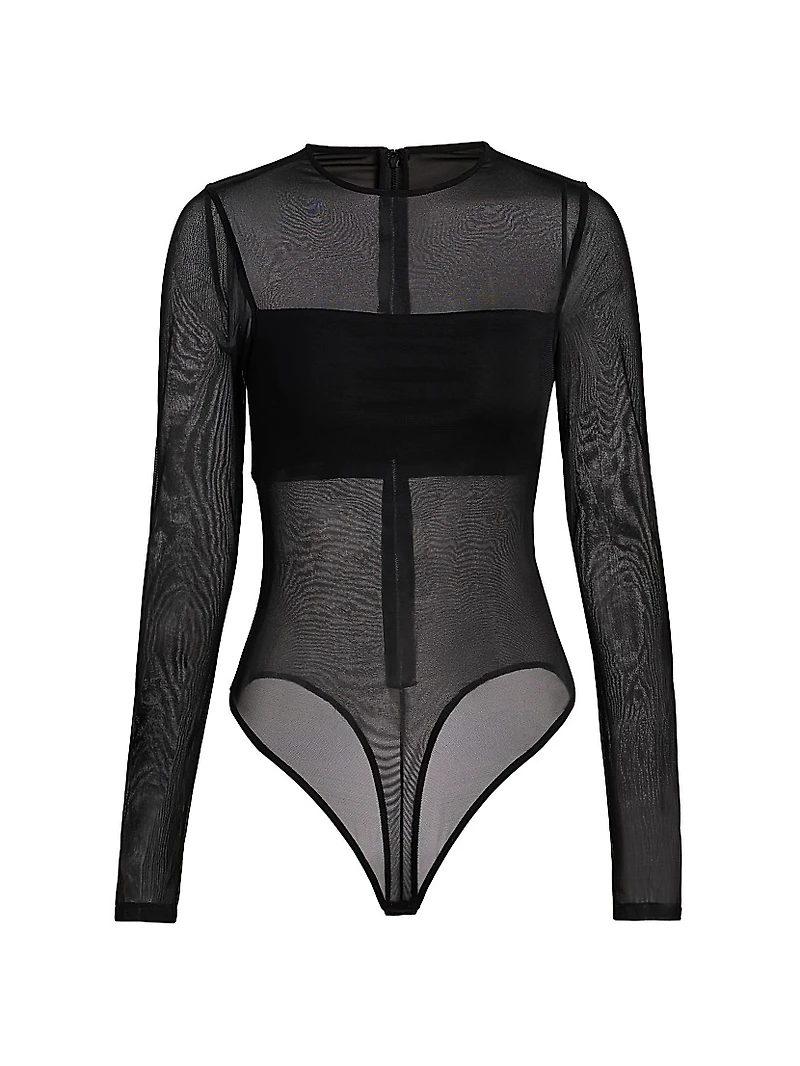 Bandeau Sheer Bodysuit