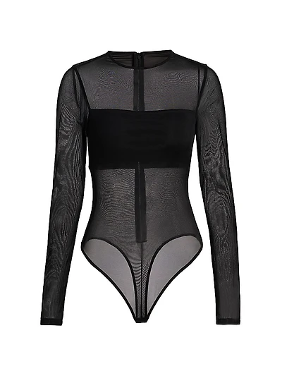Bandeau Sheer Bodysuit
