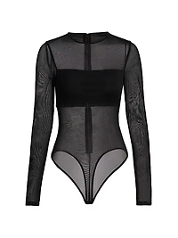 Bandeau Sheer Bodysuit