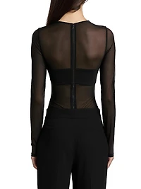 Bandeau Sheer Bodysuit