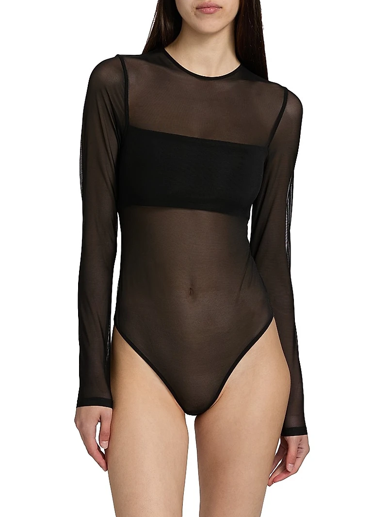 Bandeau Sheer Bodysuit