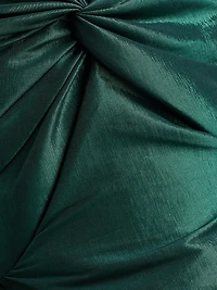Rose Taffeta Strapless Midi-Dress