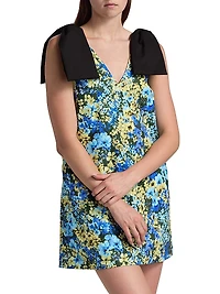 Frances Floral Sleeveless Shift Minidress