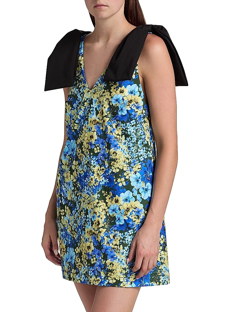 Frances Floral Sleeveless Shift Minidress