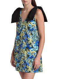 Frances Floral Sleeveless Shift Minidress