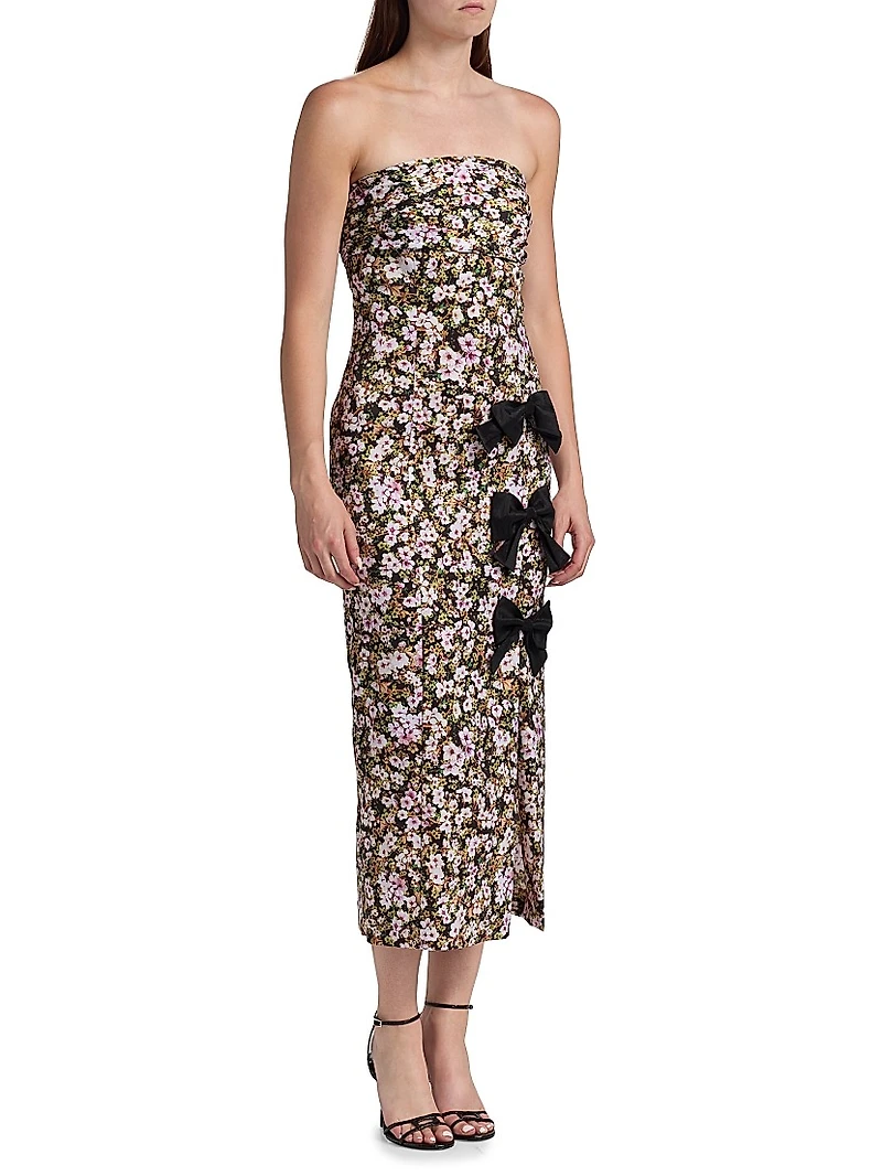 Violetta Floral Bandeau Sheath Dress