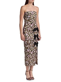 Violetta Floral Bandeau Sheath Dress