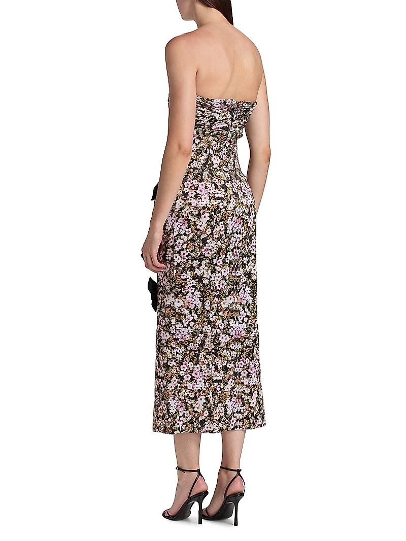 Violetta Floral Bandeau Sheath Dress