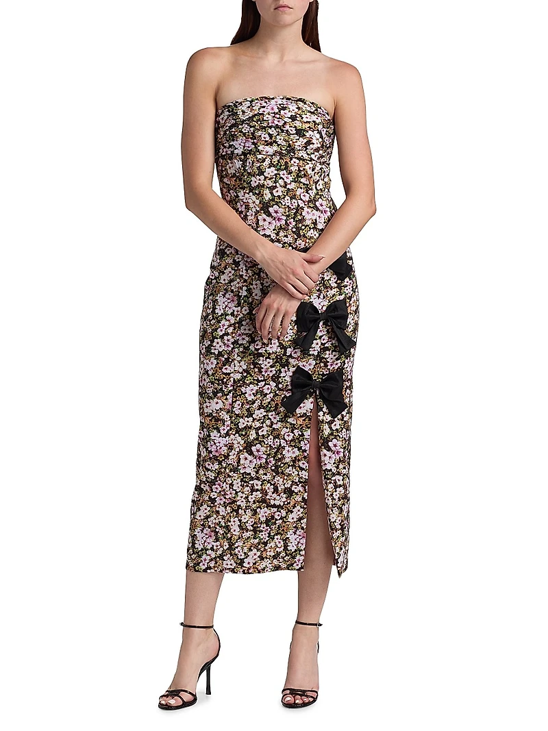 Violetta Floral Bandeau Sheath Dress