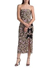 Violetta Floral Bandeau Sheath Dress