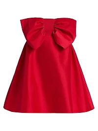 Tammy Taffeta Bow Minidress