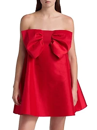 Tammy Taffeta Bow Minidress