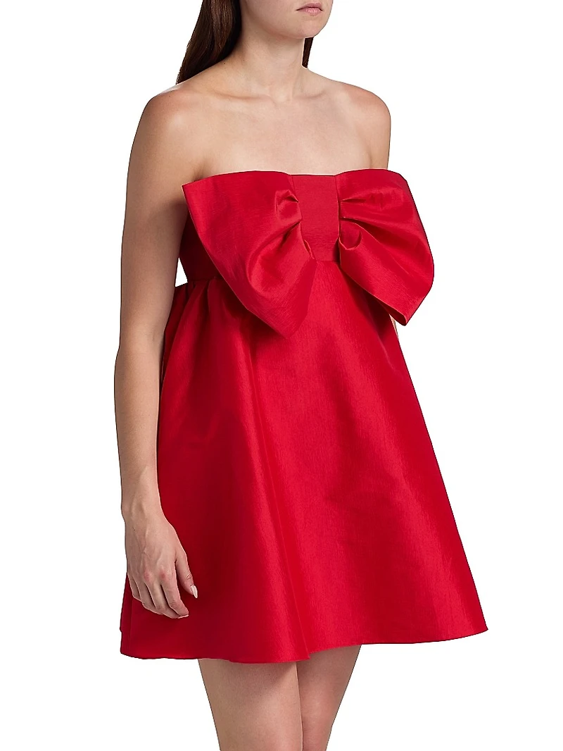 Tammy Taffeta Bow Minidress
