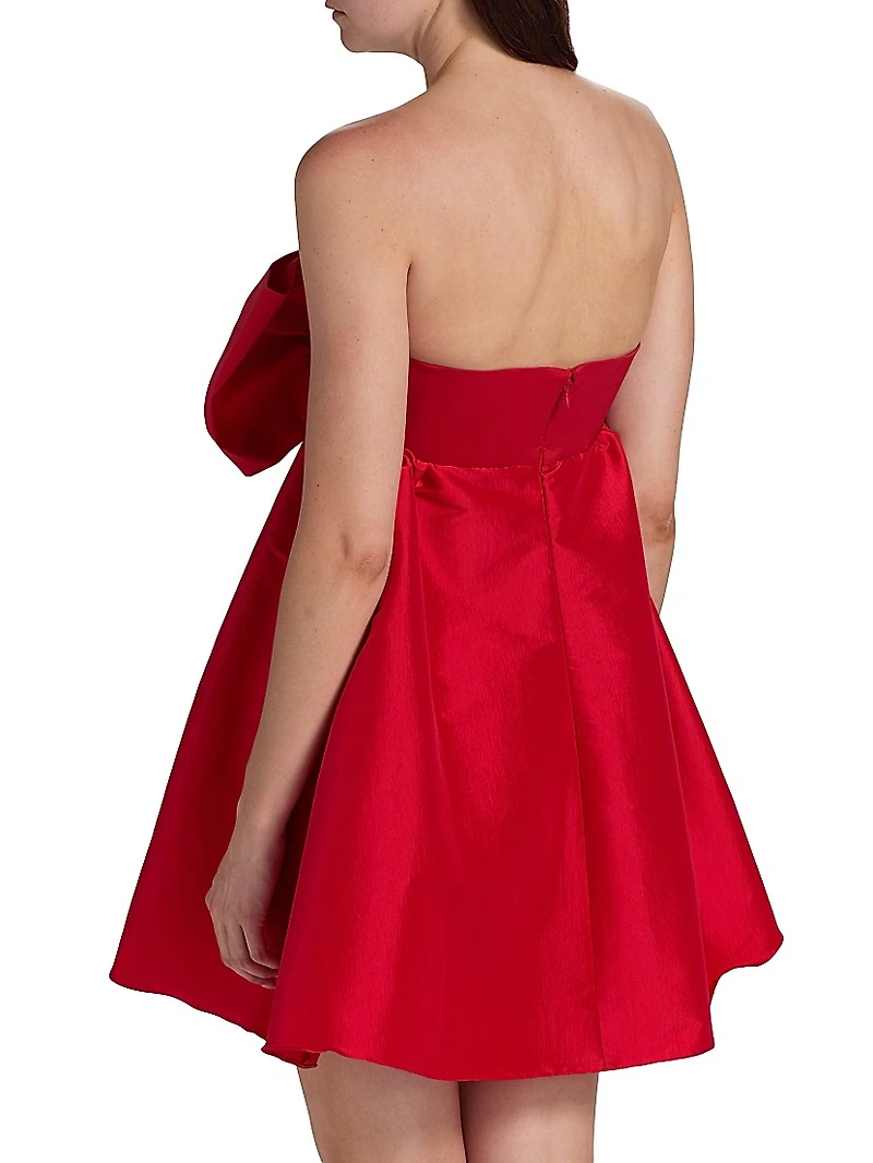 Tammy Taffeta Bow Minidress