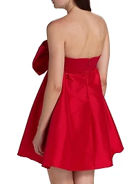 Tammy Taffeta Bow Minidress