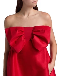 Tammy Taffeta Bow Minidress