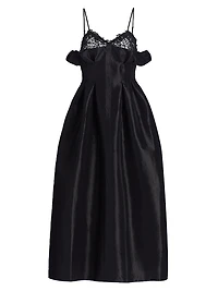 Theresa Taffeta Lace Cocktail Dress