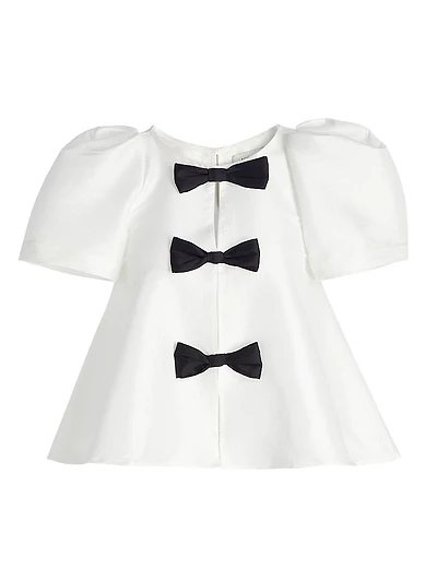 Giorgia Taffeta Bow Top